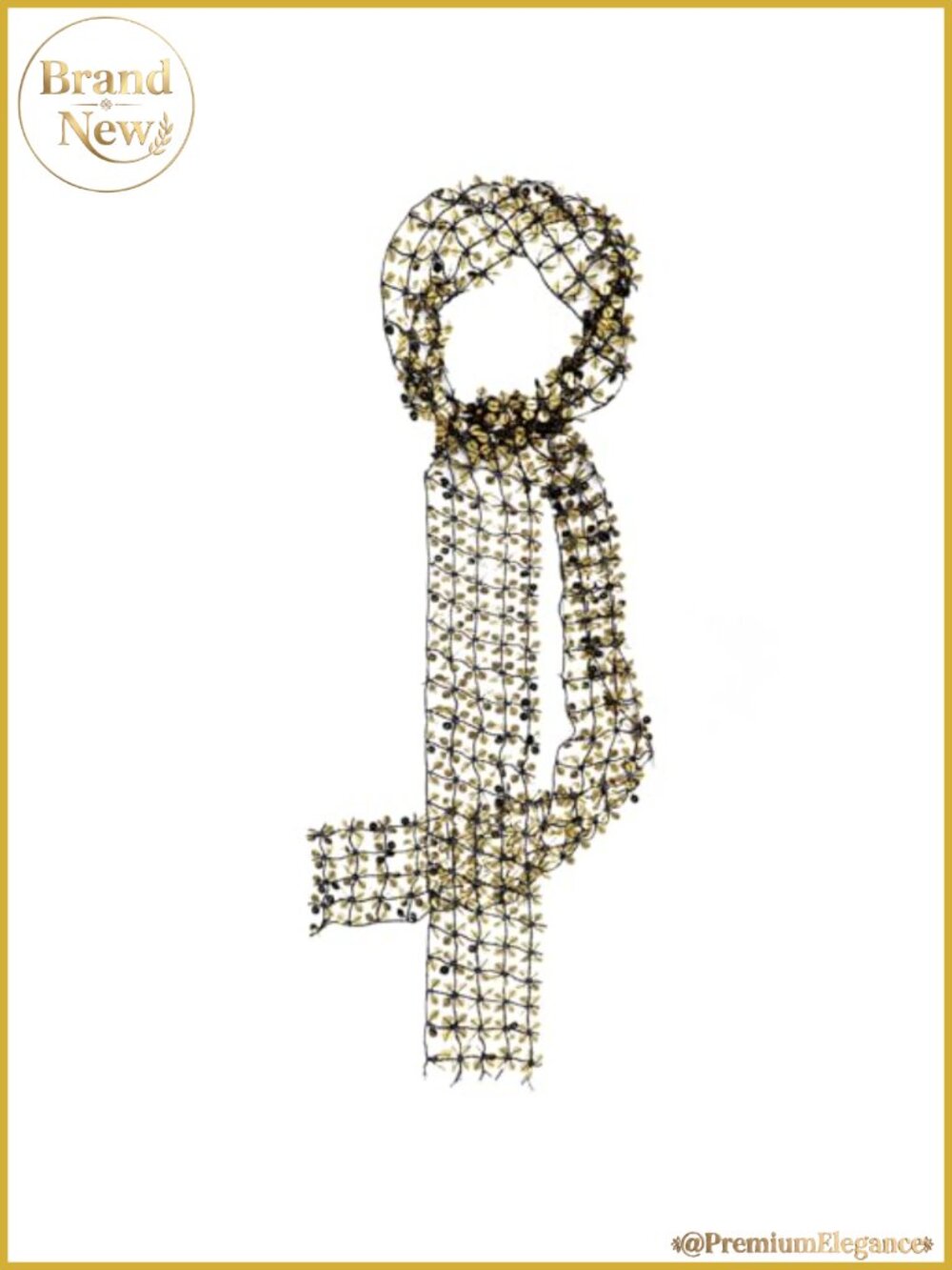 Sequin Skinny Scarf Sparkly Long Women Party Nightclub Accessory